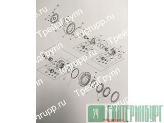 404-00098   (travel reduction) Doosan DX300LC 