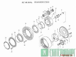 619-80700001   (gear-reduction) Kato HD2045-3 